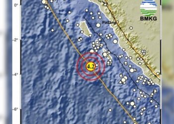 Mentawai Diguncang Gempa Gempa Magnitudo 4,2
