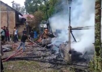 Gudang Usaha Pelaminan di Pasaman Habis Terbakar