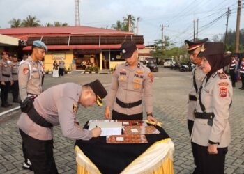 Rotasi Jabatan di Polres Pariaman, Wakapolres hingga Kapolsek Berganti