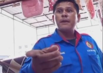 Viral! Pria Ngaku Anggota SPSI Minta THR ke Pedagang