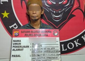 Baru Beli Sabu-Sabu, Seorang Pria di Kota Solok Ditangkap di Pinggir Jalan