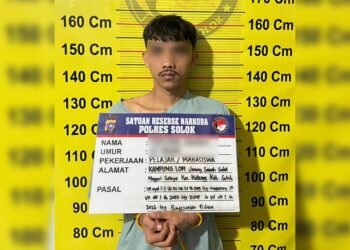 Pemuda 22 Tahun di Solok Jadi Pengedar Narkoba, Simpan 8 Bungkus dan 2 Kantong Ganja