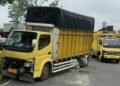 Dua Truk Colt Diesel Kecelakaan di Bukittinggi  