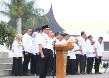 Pemko Bukittinggi Gelar Apel Gabungan dan Halal Bihalal Usai Libur Idul Fitri 1447 H