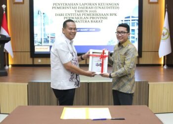Pemko Pariaman Serahkan LKPD 2025 ke BPK, Targetkan Raih Opini WTP