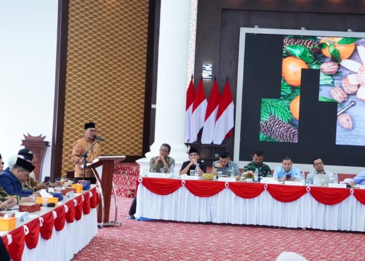 Pemerintah Kota Bukittinggi menggelar Musyawarah Rencana Pembangunan (Musrenbang) Rencana Kerja Pemerintah Daerah (RKPD) Tahun 2027 di Balairuang Rumah Dinas Wali Kota, Kamis (26/3/2026).