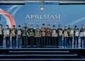 Sejumlah daerah menerima penghargaan pada ajang Apresiasi Pemerintah Daerah Berprestasi 2026 tingkat regional Sumatera, di Palembang, Sabtu (25/4/2026).