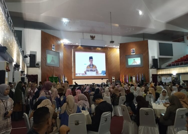 Universitas Andalas menggelar kegiatan Halalbihalal yang dirangkaikan dengan Festival Kuliner di Auditorium Kampus Limau Manis, Padang, Rabu (1/4/2026).