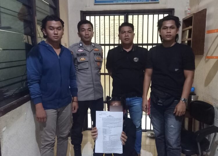 Polisi menangkap seorang pemuda di Nagari Persiapan Lubuk Gadang Barat, Kecamatan Sangir, Solok Selatan, pada Sabtu (28/3/2026) karea dilaporkan menyetubuhi adik iparnya. Foto: Polres Solok Selatan