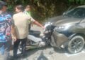 Motornya Tabrakan dengan Mobil di Pasaman, Pengendara Patah Pergelangan Tangan