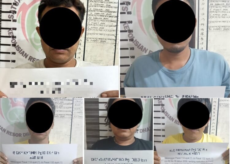 Polisi Gerebek Pesta Sabu-Sabu di Dharmasraya, 1 Pengedar dan 4 Pengguna Ditangkap