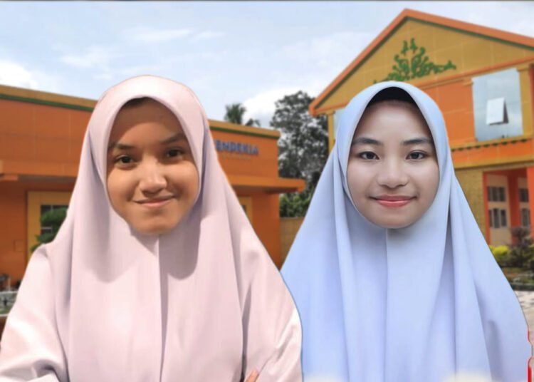 Syifa Nafisah dan Nabila Saphira, santri ICBS Payakumbuh