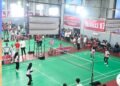 Turnamen Badminton Meriahkan HUT Bank Nagari ke-64, Kantor Pusat Raih Juara Satu