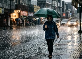 Waspada! Hujan Lebat Diprediksi Guyur Sumbar hingga 17 April 2026