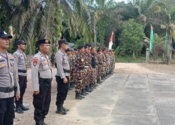 Harlah ke-92, GP Ansor Sijunjung Apel Gabungan Bersama Polres