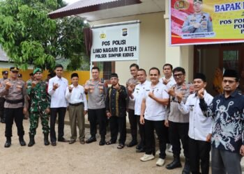 Perkuat Pelayanan dan Keamanan Wilayah, Kapolres Sijunjung Resmikan Pospol Limo Nagari Diateh