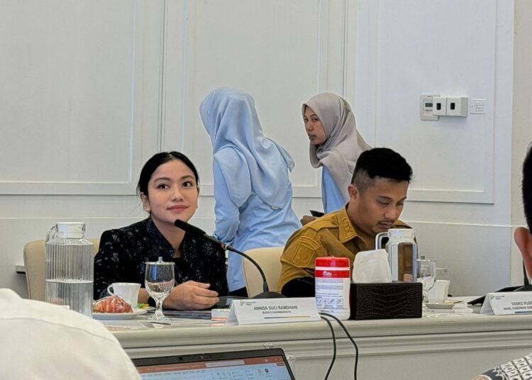 Bupati Dharmasraya Annisa Suci Ramadhani melakukan audiensi dengan Kementerian PPN/Bappenas RI, Selasa (19/5/2026).