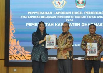 Pemkab Dharmasraya Raih WTP Murni atas LKPD 2025 dari BPK RI
