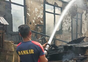 Rumah Petani di Pesisir Selatan Luluh Lantak Akibat Terbakar pada Hari Iduladha
