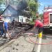 Sebuah Konter Ponsel dan Tempat Cucian Motor Terbakar di Pesisir Selatan