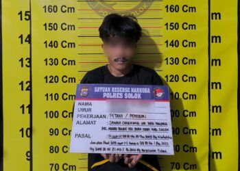 Pemuda di Solok Ditangkap Polisi, 3 Paket Sabu Disita
