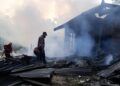 Terbakar, Rumah Petani di Pasaman Barat Porak-poranda