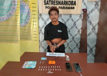 Simpan 22 Paket Sabu-Sabu di Bawah Tempat Tidur, Pemuda di Padang Pariaman Ditangkap