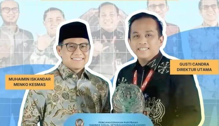 Bank Nagari meraih penghargaan Terbaik III Paritrana Jaminan Sosial Ketenagakerjaan Award 2025 kategori Usaha Besar dan Usaha Menengah Terbaik dalam acara penganugerahan di Plaza BP Jamsostek, Kuningan, Jakarta Selatan, Jumat (8/5/2026).