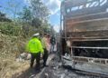 Bus PO Palala Jurusan Jakarta–Padang Ludes Terbakar, Ini Penjelasan Polisi