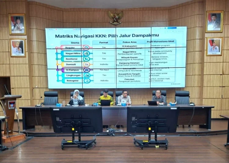 UIN Imam Bonjol Padang dan Pemko Padang menggelar diskusi grup terpumpun tentang KKN di Ruang Abu Bakar Ja’ar, Balai Kota Aia Pacah, pada Kamis (4/6/2026). Foto: UIN Imam Bonjol Padang