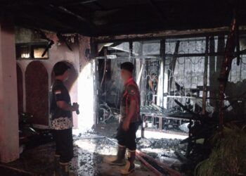 Dini Hari Membara di Padang Pariaman, Rumah Sekaligus Kafe Habis Terbakar, Kerugian Rp800 Juta