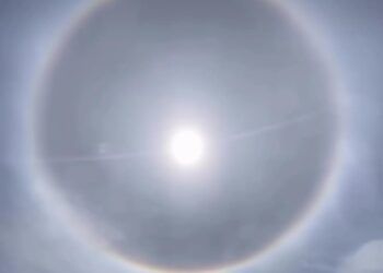 Dikaitkan dengan Bencana, Fenomena Halo Matahari Muncul di Langit Kota Padang, Ini Kata BMKG