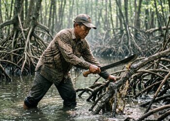 Rambah Hutan Mangrove, Warga Rokan Hulu Jadi Tersangka, Terancam 10 Tahun Penjara