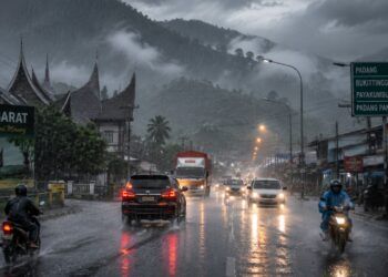 Hari Ini Hujan Berpotensi Guyur Sebagian Besar Wilayah Sumbar