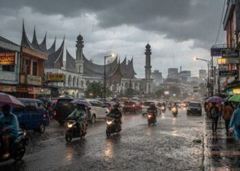 Waspada! Sejumlah Daerah di Sumbar Diprediksi Diguyur Hujan Sangat Lebat hingga 8 Juli 2026