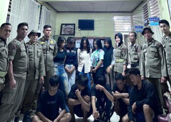 Lima Pasang Pelajar Terjaring Razia di Area Gelap Pesisir Selatan