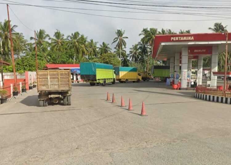 Foto: SPBU Koto Baru di Jalan Raya Padang–Solok, Nagari Koto Baru, Kecamatan Kubung, Kabupaten Solok.