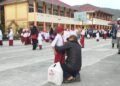 Gerakan Ayah Antar Anak Warnai Hari Pertama Sekolah di Padang Panjang