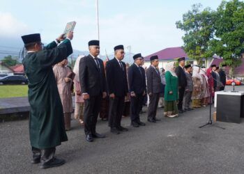 Wali Kota Padang Panjang Lantik 38 Pejabat, Tekankan Inovasi dan Kualitas Pelayanan Publik