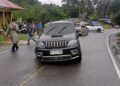 Fortuner Tabrak Pajero di Agam Saat Hendak Dahului Truk Tronton