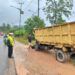 Dua Truk Adu Banteng di Jalan Lintas Sumatera Dharmasraya, Dua Sopir Terluka