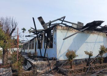 Empat Ruangan SMP Angkasa Lanud Sutan Sjahrir Padang Terbakar, Siswa Belajar Daring dari Rumah