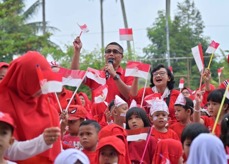 Sebanyak hampir 9.000 peserta mengikuti Gebyar PAUD se-Kota Payakumbuh yang digelar di halaman Balai Kota Payakumbuh, Sabtu (22/8/2026).