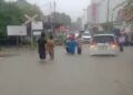 Diguyur Hujan Deras, Pagar Belakang Basko City Mall Padang Ambruk