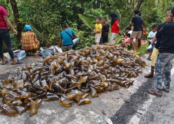 Video: Warga Berjibaku Evakuasi Muatan Truk yang Terjun ke Jurang di Pasaman