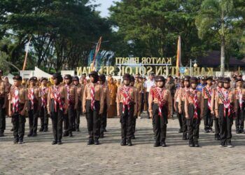 Bupati Solok Selatan Lepas Kontingen Pramuka Penggalang ke Jambore Nasional XII