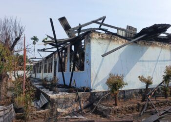 Sebuah SMP di Padang Terbakar, 4 Ruangan Hangus