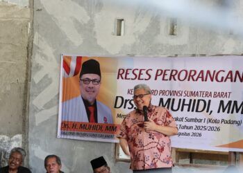 Ketua DPRD Sumbar Muhidi Serap Aspirasi Warga Padang, Dorong Penguatan Kualitas SDM dan Keterampilan Generasi Muda