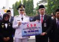 Bank Nagari Pulau Punjung Serahkan CSR Rp110 Juta kepada Pemkab Dharmasraya