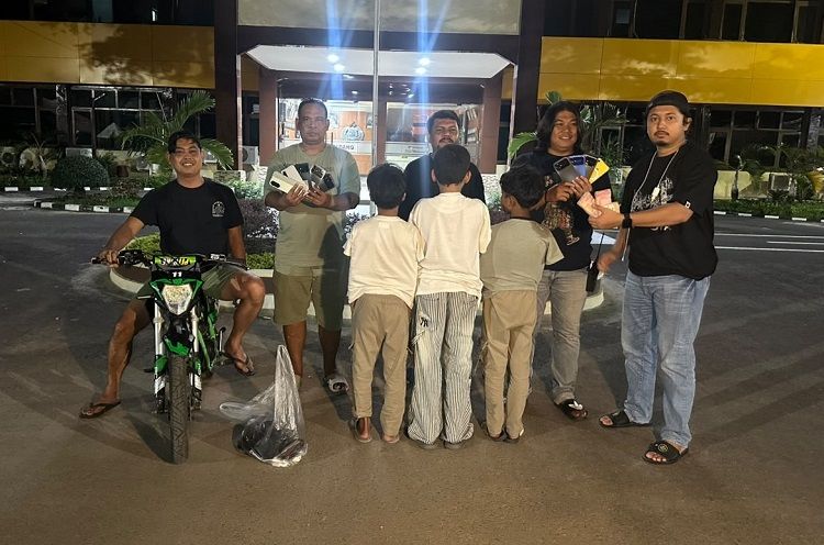 Mencuri di Lima Toko Ponsel di Plaza Andalas Padang, Tiga Remaja Ditangkap Polisi